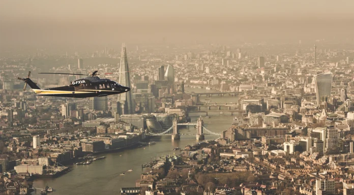 Maybourne and Flexjet Redefine Luxury Arrivals in London FlexJet flying over London
