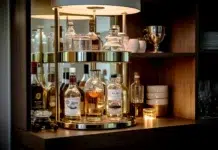 Building the Perfect Hotel Minibar Hotel minibar at home. Vecteezy-medium