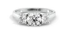 Rennie & Co Engagement and Eternity Ring Collections Platinum Round Trilogy Rennie & Co Engagement Ring