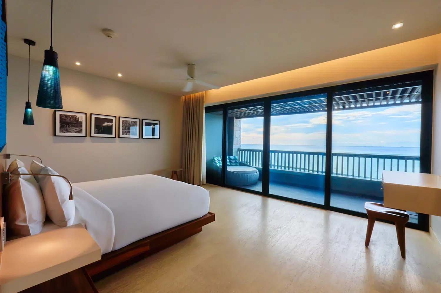 Suite Master Bedroom with an Ocean View Deck at Devossion Live Aqua Suite Master Bedroom with an Ocean View Deck at Devossion Live Aqua
