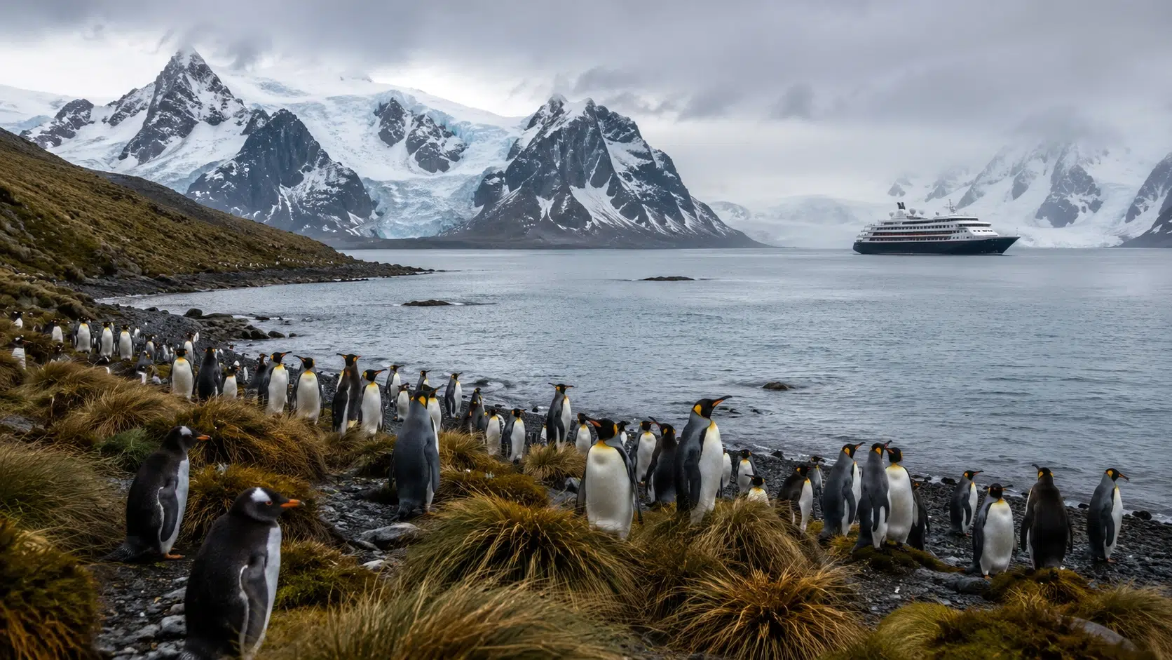 The Falklands and South Georgia. AI Photo via ChatGPT The Falklands and South Georgia. AI Photo via ChatGPT