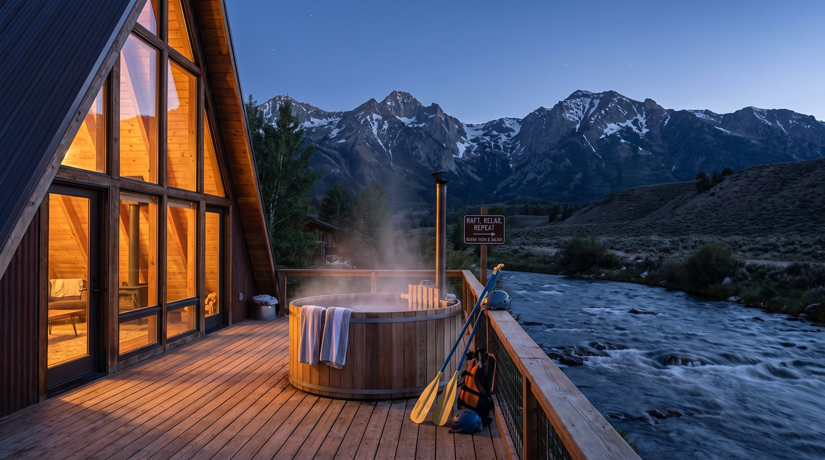 Buena Vista and Salida riverside cabin with whitewater and hot springs Buena Vista and Salida riverside cabin with whitewater and hot springs