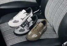 PUMA x Porsche Puts Pepita Back in Fashion PUMA x Porsche Pepita sneakers inside a classic Porsche