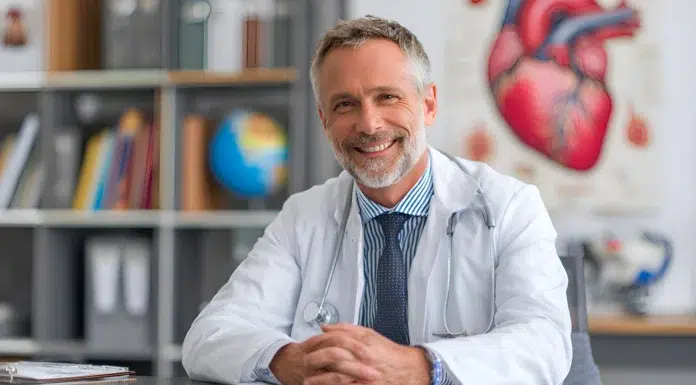 General Cardiologist vs Interventional Cardiologist: What Is the Difference? A Cardiologist at his office. Vecteezy-medium