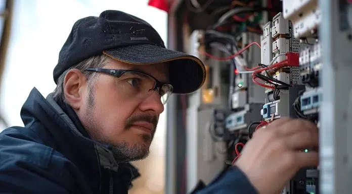 How an Electrician Can Make Your Home Safer An Electrician making your home safer. Vecteezy-medium