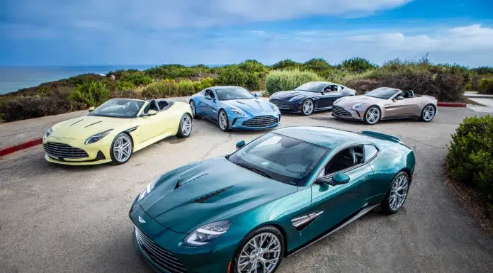Aston Martin Heritage Edition Revives Five Iconic Colors Aston Martin Newport Beach Heritage Edition Collection
