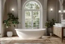 What Makes an Acrylic Freestanding Bathtub Perfect for Luxury Bathrooms? Beautiful acrylic freestanding bathtub. Vecteezy-medium