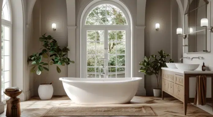 What Makes an Acrylic Freestanding Bathtub Perfect for Luxury Bathrooms? Beautiful acrylic freestanding bathtub. Vecteezy-medium
