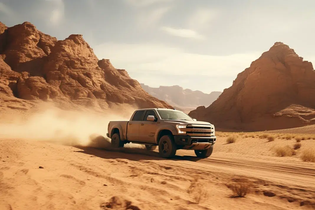 Dodge Ram on the road. Vecteezy-medium Dodge Ram on the road. Vecteezy-medium