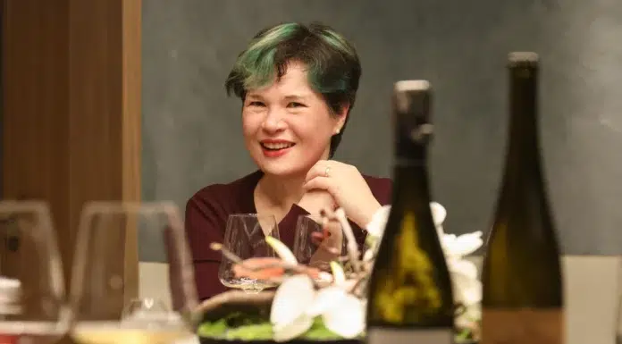 Fongyee Walker MW: The Woman Helping Define Chinese Wine Fongyee Walker at the wine table
