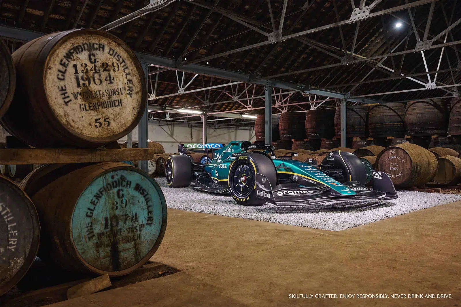 Photos courtesy of Glenfiddich and Aston Martin F1 Glenfiddich and Aston Martin F1's New Whisky Collaboration