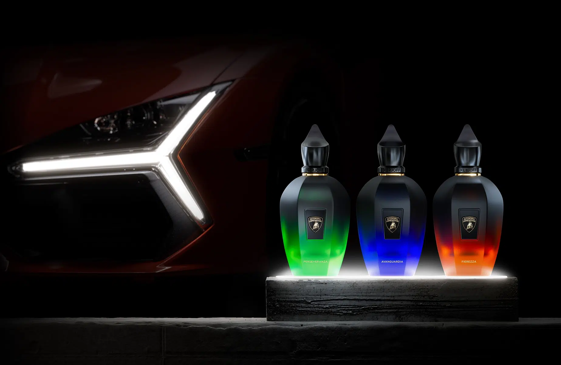 Lamborghini Miuras and Xerjoff fragrance Lamborghini Miuras and Xerjoff fragrance
