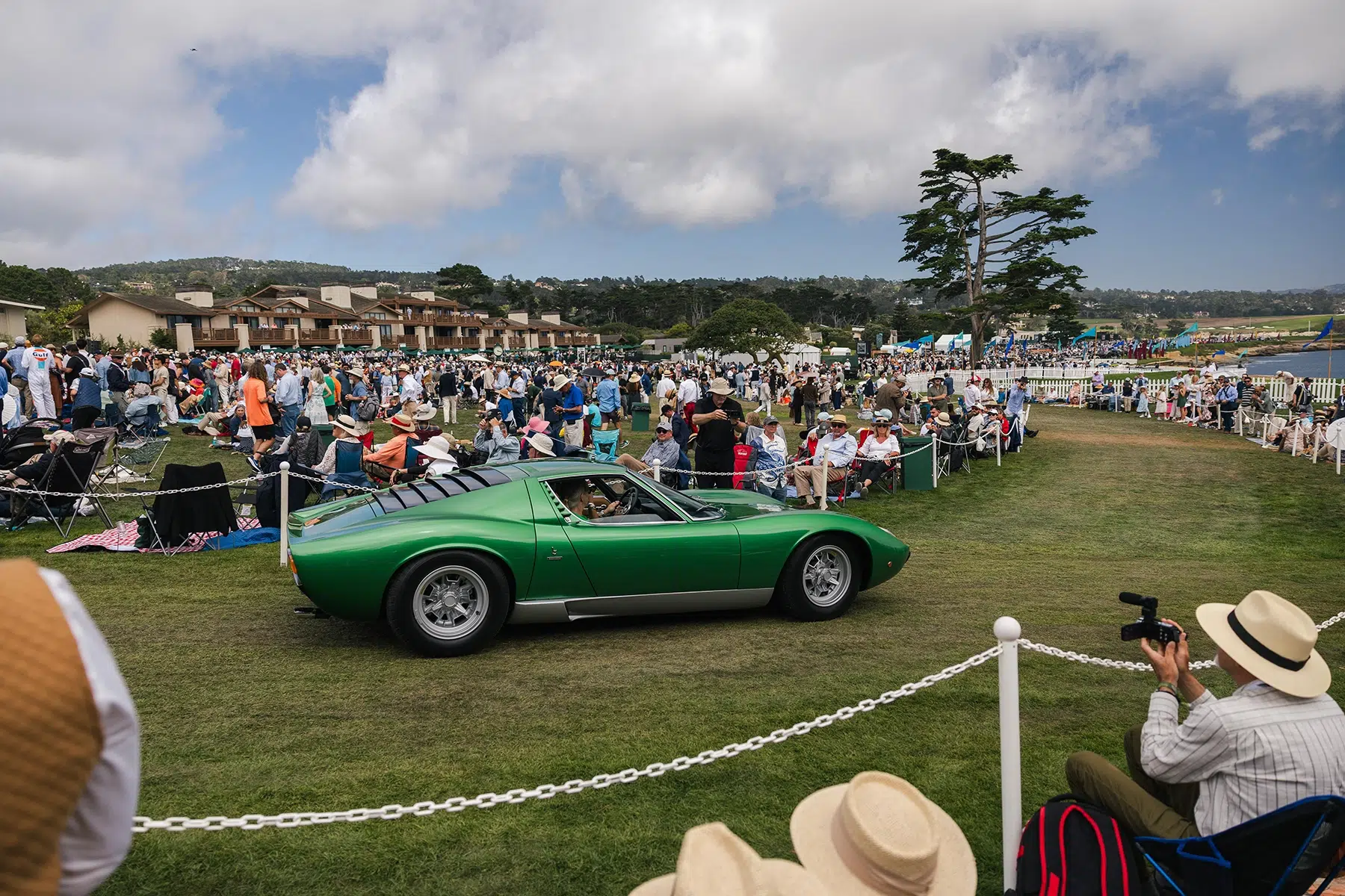 Lamborghini Miuras at Pebble Beach Lamborghini Miuras at Pebble Beach