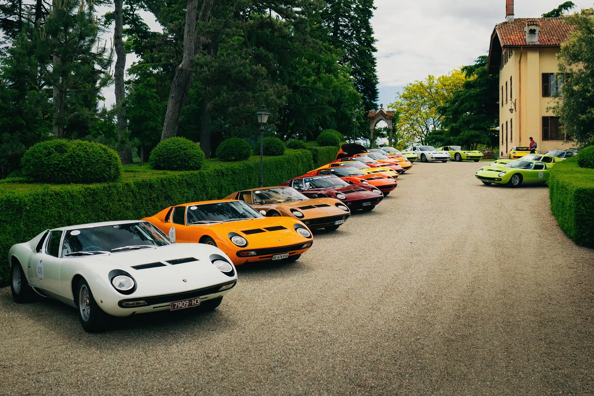 Lamborghini Miuras at Pebble Beach Lamborghini Miuras at Pebble Beach