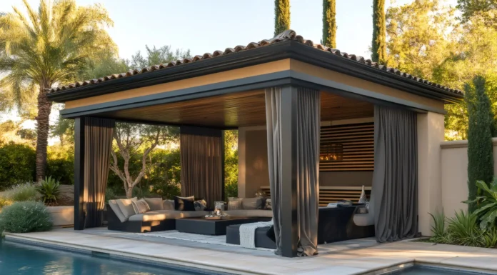 Designing Luxurious Outdoor Living Spaces Luxurious Outdoor Living Spaces. Vecteezy-medium-gazebo-overlooking