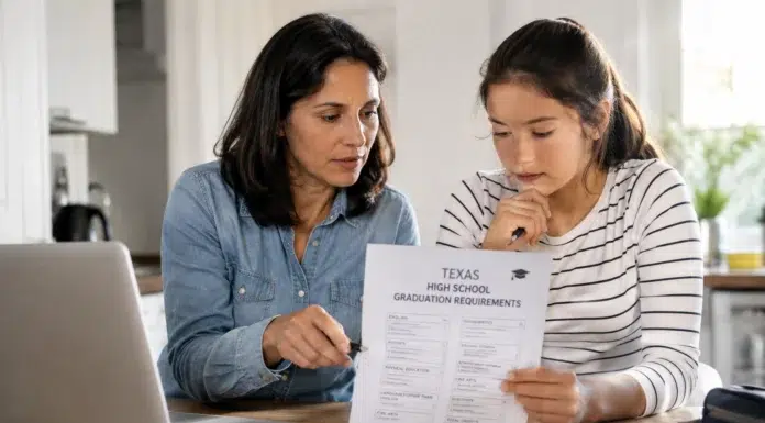 A Parent’s Guide to Texas High School Graduation Requirements Parent's Guide to Texas High School Graduation Requirements. Vecteezy-medium
