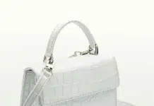 Fall Luxury Handbags Favor Texture Over Logos Soho in Alligator White
