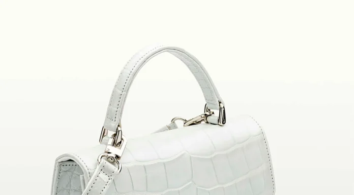 Fall Luxury Handbags Favor Texture Over Logos Soho in Alligator White