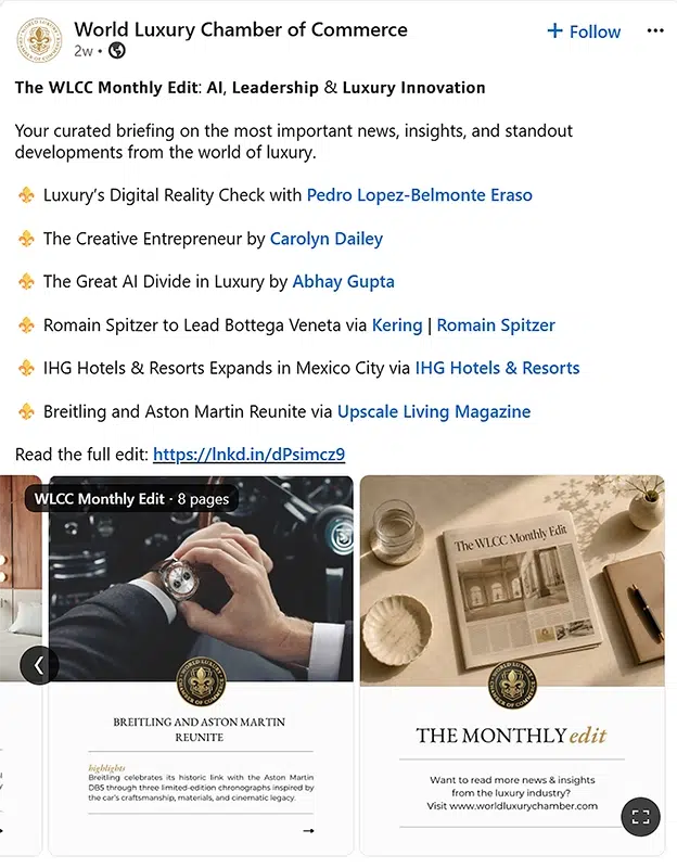 “2026 — Featured in the WLCC Monthly Edit” “2026 — Featured in the WLCC Monthly Edit”