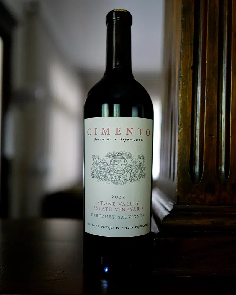 Cimento Cabernet Sauvignon, pictured in the 2022 vintage. Courtesy of Cimento. Cimento Cabernet Sauvignon, pictured in the 2022 vintage. Courtesy of Cimento.