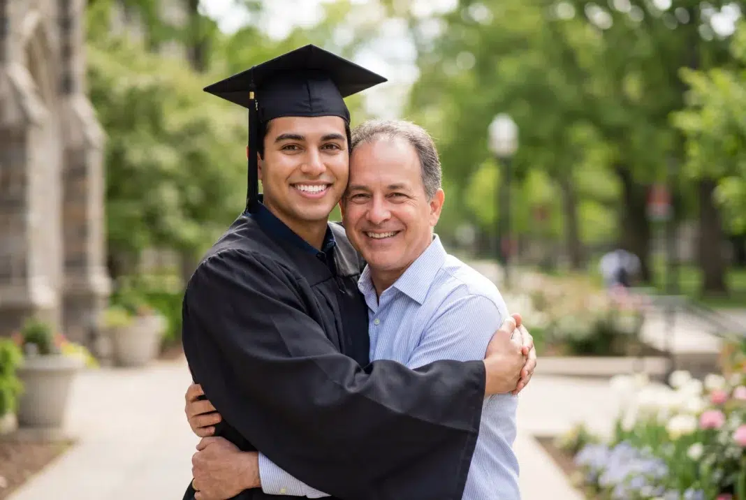 Dads guiding college housing for his son. Vecteezy-medium Dads guiding college housing for his son. Vecteezy-medium