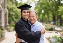 Smart Tips for Dad’s Guiding College Housing Dads guiding college housing for his son. Vecteezy-medium