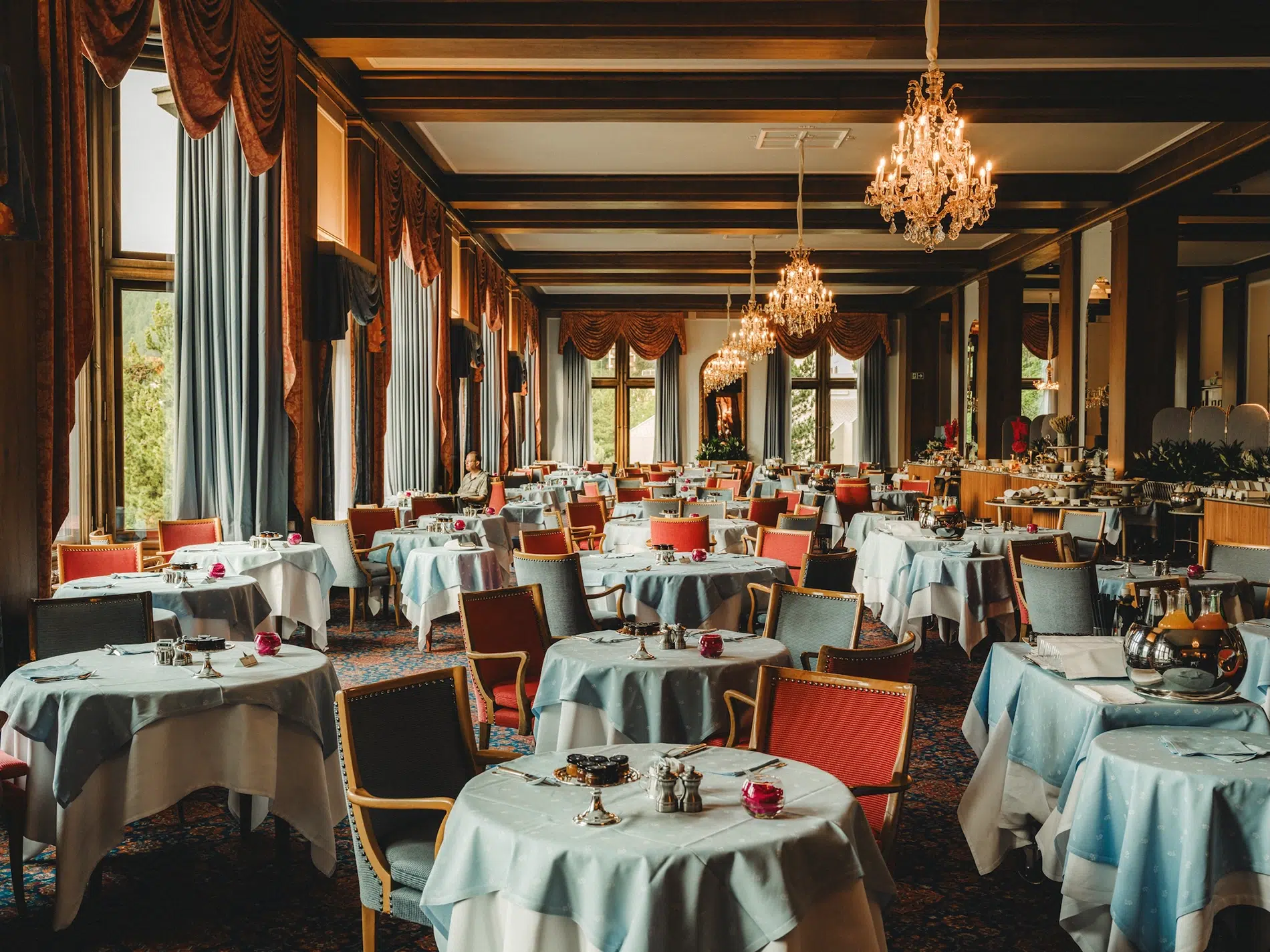 Dining at Badrutt's Palace Dining at Badrutt's Palace
