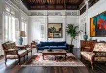 How to Choose the Perfect Vintage Rug for a Luxury Interior Living Room with a vintage rug. Vecteezy-medium