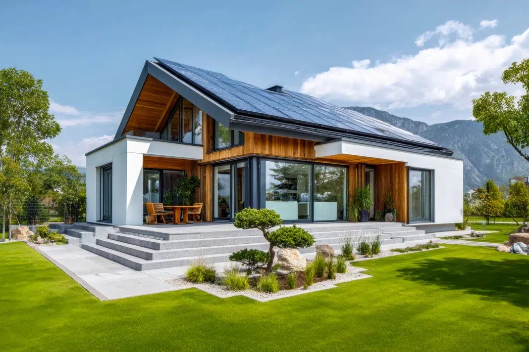 Modern and comfortable energy-efficient home. Vecteezy-medium Modern and comfortable energy-efficient home. Vecteezy-medium