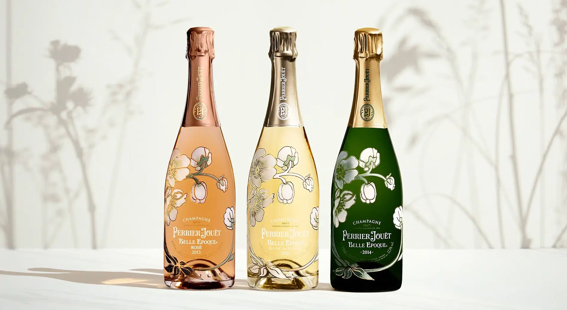 Perrier-Jouët Belle Epoque Collection Perrier-Jouët Belle Epoque Champagne bottles