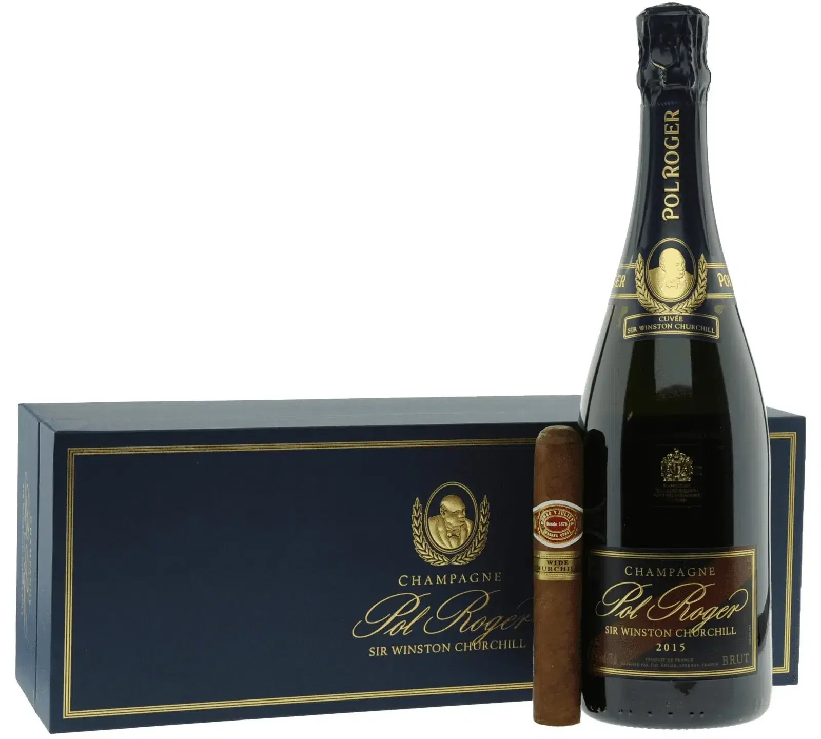 Pol Roger Cuvée Sir Winston Churchill Champagne and cigar set Pol Roger Cuvée Sir Winston Churchill Champagne and cigar set