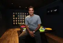Roger Federer Returns to The O2 as Laver Cup London Unveils a New Tribute Tennis legend inside the new RF Room at The O2 during Laver Cup London 2026