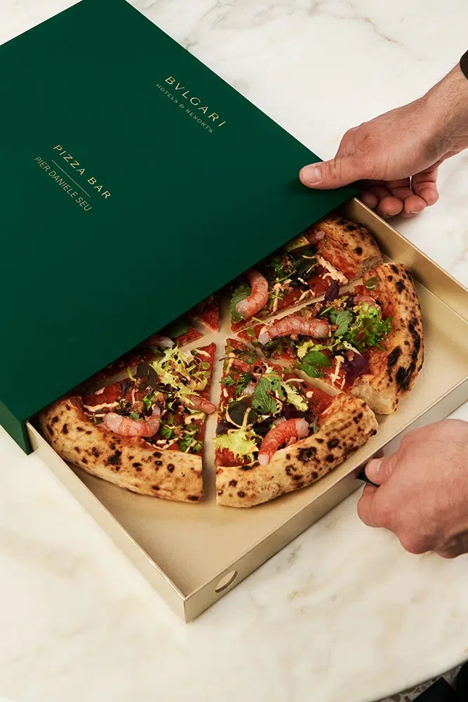 Bvlgari Pizza Bar gourmet pizza by Pier Daniele Seu Bvlgari Pizza Bar gourmet pizza by Pier Daniele Seu