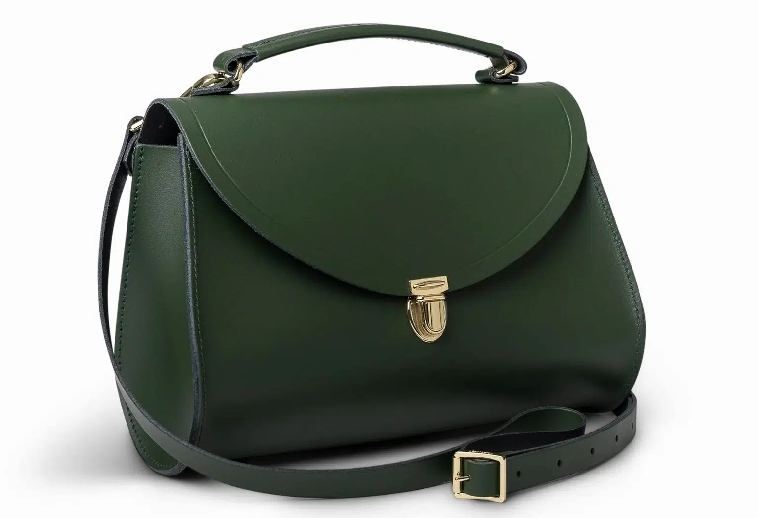 The Poppy Cambridge Satchel in green The Poppy Cambridge Satchel in green