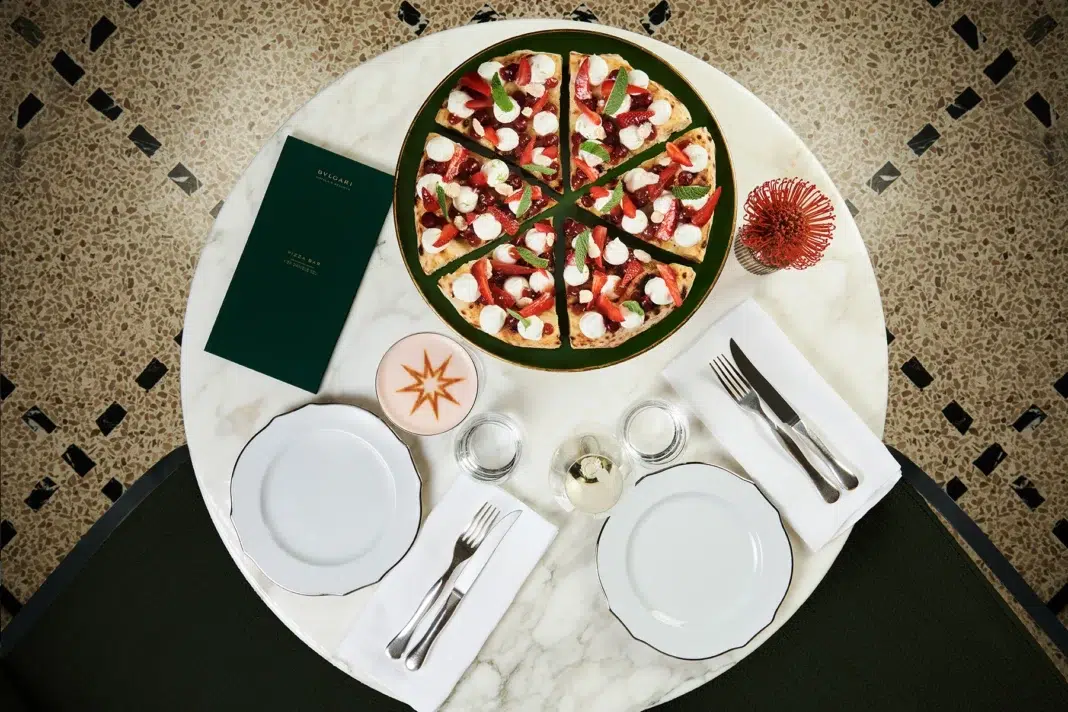 Bvlgari pizza by Pier Daniele Seu at Bvlgari Hotel Paris Bvlgari pizza by Pier Daniele Seu at Bvlgari Hotel Paris