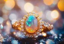 Opal Rings: A Beautiful Choice for Unique and Meaningful Jewelry beautiful and elegant opal ring. Vecteezy-medium