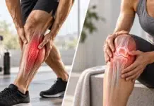 Muscle Pain vs Joint Pain: How to Tell the Difference muscle pain vs joint pain. What is the difference. AI Image by ChatGPT