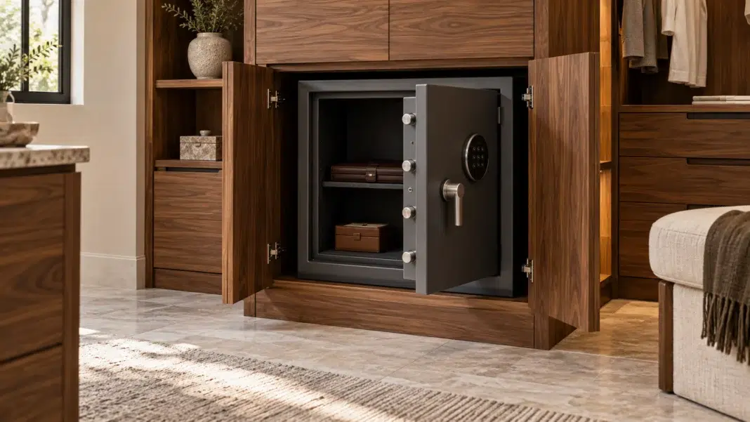 Built-in, Bolted-Down Well-designed Safe for your home Built-in, Bolted-Down Well-designed Safe for your home