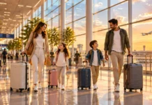 How Can A Family Luggage Set Make Travel More Convenient? Family Luggage for traveling. AI image by chatgpt