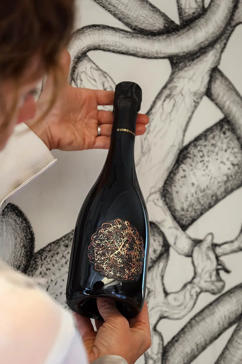 Gusbourne champagne bottle Gusbourne champagne bottle