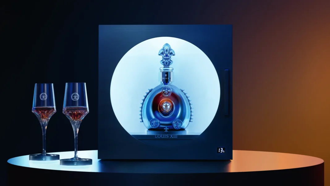 Louis XII Black Pearl Cooling Cellar + Glasses Louis XII Black Pearl Cooling Cellar + Glasses