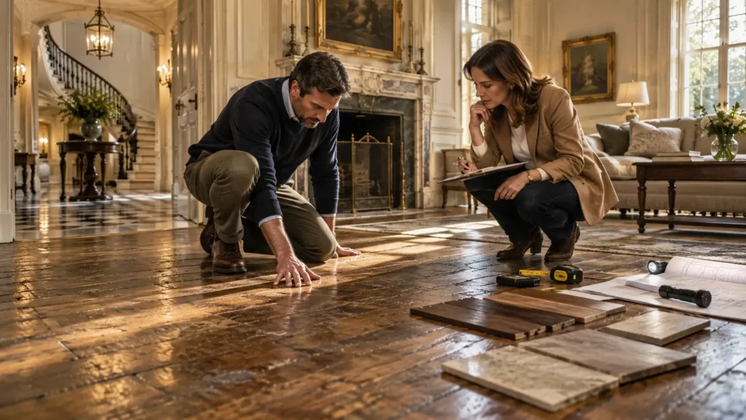 Restoring a Historic Home Floor. AI ChatGPT Restoring a Historic Home Floor. AI ChatGPT