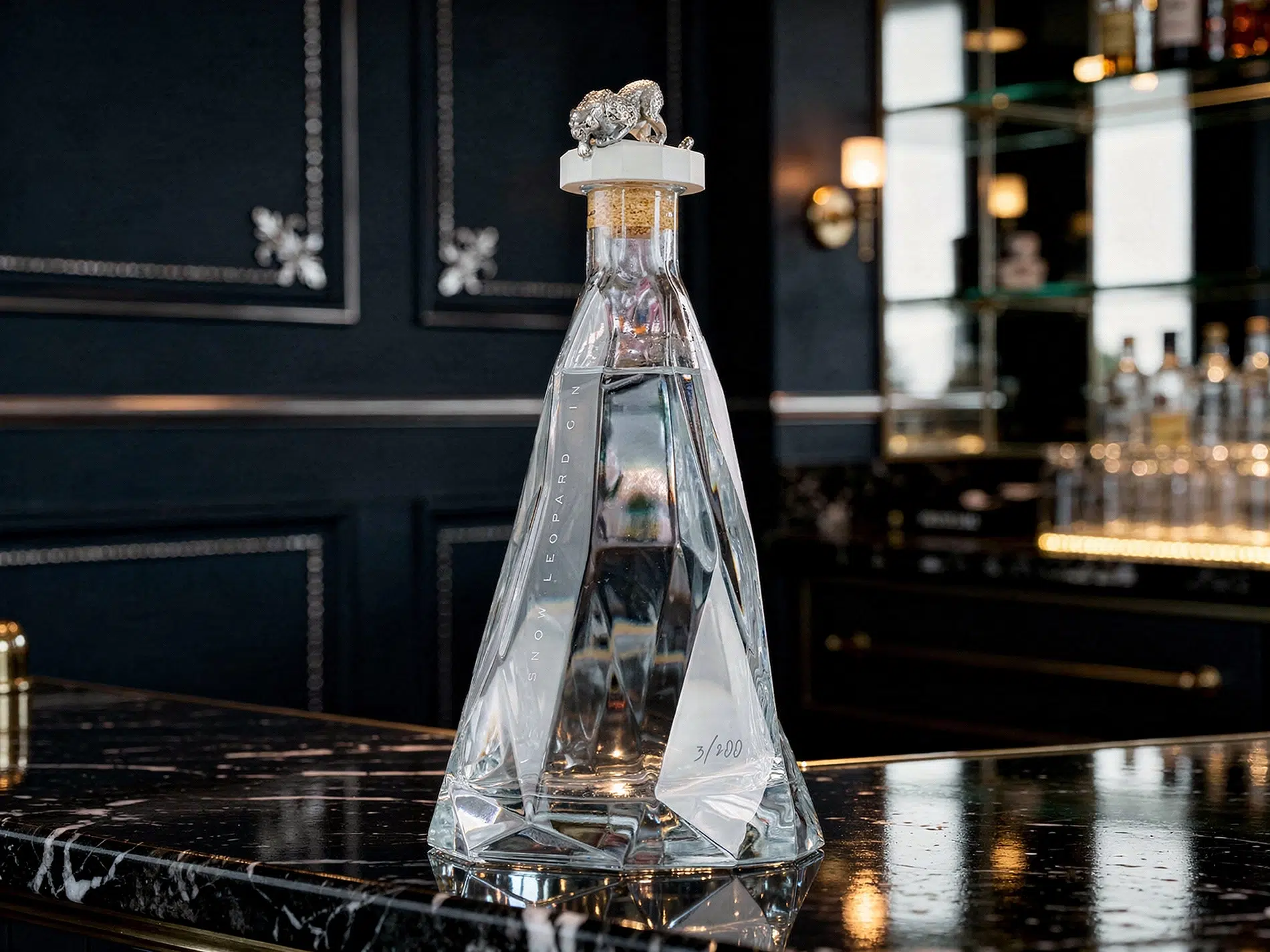 Snow Leopard Gin Bottle Snow Leopard Gin Bottle