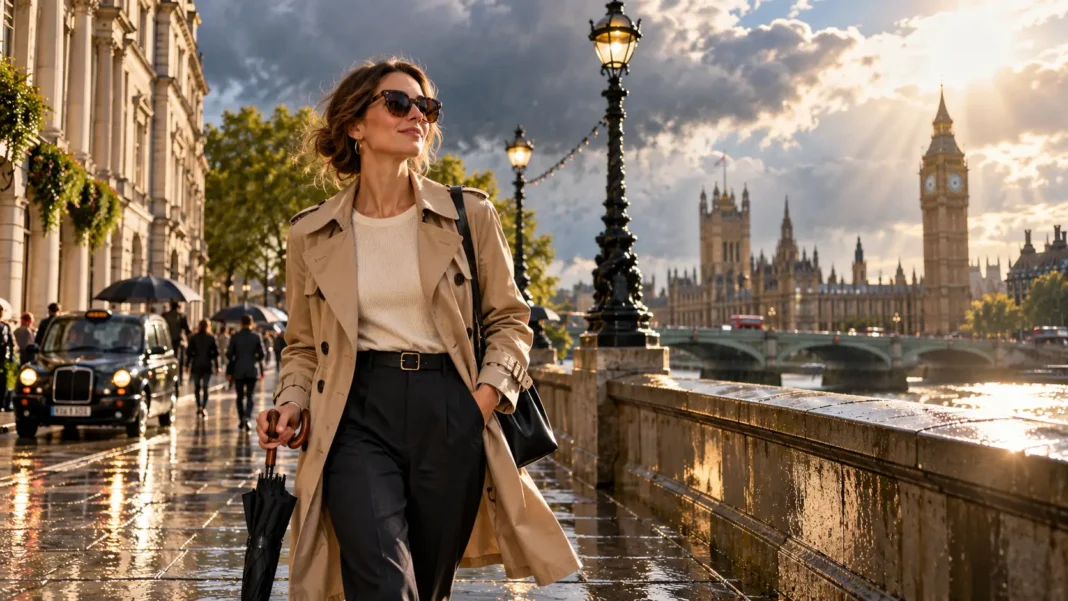 Sunlit London Stroll After Rain wearing sunglasses Sunlit London Stroll After Rain wearing sunglasses