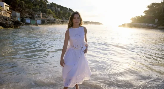 Elizabeth Scarlett Dear Summer Collection Two piece white outfit