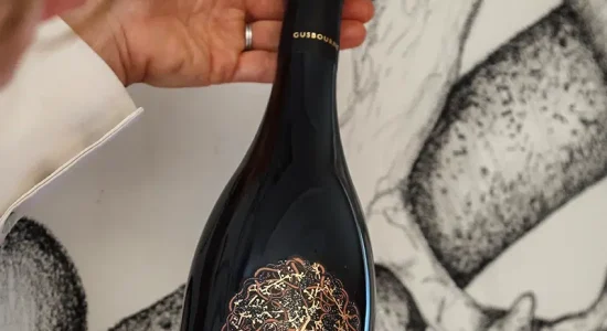 Gusbourne champagne bottle