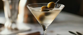 Olive Oil Dirty Martini