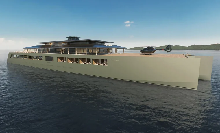 Sinot Fusion Concept, Inside the Extraordinary 118-Metre Trimaran Superyacht